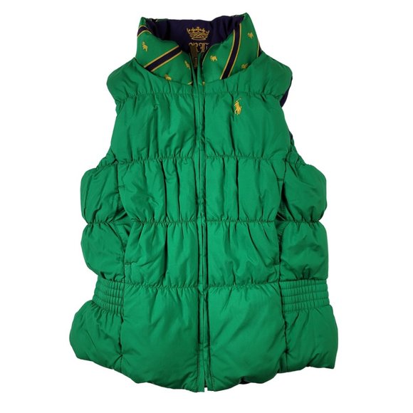Ralph Lauren Down Reversible Puffer Vest Size 5 - Picture 2 of 15